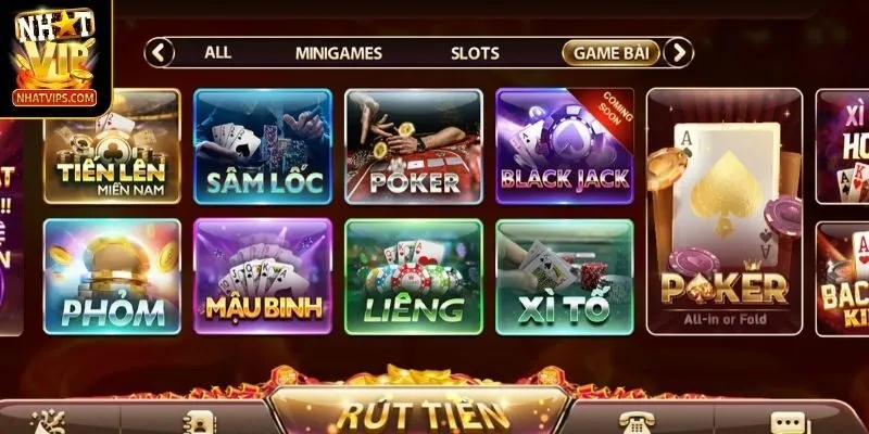 Khám phá sảnh game bài NHATVIP với niềm vui bất tận